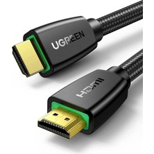 Ugreen Örgülü 4K 18 Gb/s HDMI 2.0 Kablo Siyah 1.5 Metre