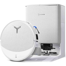 Ecovacs Deebot T90 Omni Robot Süpürge ve Paspas, 30.000 Pa Emiş Gücü, Ozmo Roller 3.0 Paspas Sistemi, Triple Lift Teknolojisi, 3D Akıllı Navigasyon, Evcil Hayvan Dostu Temizlik ve Omni Istasyon, Beyaz