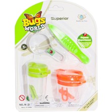 Renas Store H-21F Kart Büyüteç ve Cımbızlı Böcek Yakala Seti