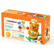 Die Grup Childgen Doğal Oyun Hamuru Sevimli Patiler - Chef Set