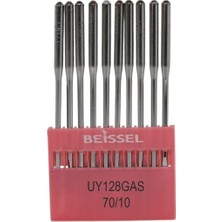 Beıssel Beissel UYX128 Sanayi Tipi Reçme Makinesi Iğnesi 10/70 Numara Ses Uçlu 10 Adet (1 Paket)
