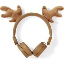 Die Grup Nedıs Rudy Reindeer Kahverengi Çıkarılabilir Aksesuarlı Kulak Üstü Çocuk Kulaklığı