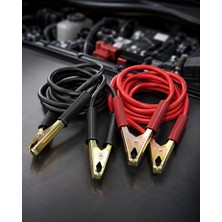 Akü Takviye Kablosu 1200 Amper, 2 Metre, Taşıma Çantalı, Güçlü Metal Kelepçeli, Otomobil Suv Hafif Ticari Araçlar Için