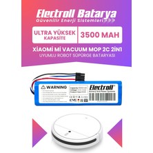 Electroll Xiaomi Mi Vacuum Mop 2c 2in1 Uyumlu Batarya (Ultra Yüksek Kapasite) 3500MAH Robot Süpürge Pil XMSTJQR2C