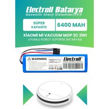 Electroll Xiaomi Mi Vacuum Mop 2c 2in1 Uyumlu Batarya (Süper Kapasite) 6400MAH Robot Süpürge Pil XMSTJQR2C