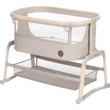 Maxi-Cosi Iora Air Sallanabilen Ahşap Görünümlü Anne Yanı Beşik Beige Eco