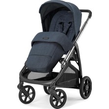 Inglesina Aptica Glam Tek El Tek Hamle ile Katlanıp Açılan Çift Yön Bebek Arabası Resort Blue