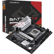 Die Grup Colorful Battle-Ax B850M-GHA Wıfı V14 Ddr5 7600MHZ Matx Am5 Gaming (Oyuncu) Anakart