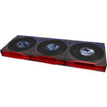 Die Grup Lian Li Unı Fan Tl LCD Flex Kablosuz Fan, Argb ve LCD Ekranlı - 120 Mm, Siyah, Kumandalı 3'lü Paket