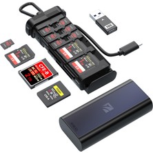 Die Grup Freewell Usd 3.2 10GBPS Pro Okuyucu Çok Yönlü Cf Express A, Cf Express B, Sd ve Micro Sd Kart Okuyucu ve Fotoğraf ve Videografi Profesyonelleri Için Tutucu