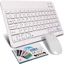 Die Grup Valkyrie Bluetooth Ios Ipad Android Windows Uyumlu Klavye Mouse Seti - Sessiz - Şarjlı - Combo - Ultra Ince - Türkçe - Kablosuz Beyaz