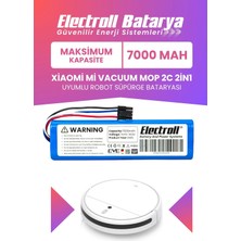 Electroll Xiaomi Mi Vacuum Mop 2c 2in1 Uyumlu Batarya (Maksimum Kapasite) 7000MAH Robot Süpürge Pil XMSTJQR2C