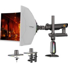 Die Grup North Bayou Nb F7 Ergonomic Rgb Aydınlatmalı 32-60 Inch Büyük Ekranlar Için Profesyonel 2026 Versiyon Monitör Standı (32-60 Inch)