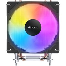 Die Grup Antec A450 Frgb 120MM Fargb Fanlı LGA1700/1851/AM5 4x Bakır 180W Borulu Hava Soğutma Cpu Soğutucu