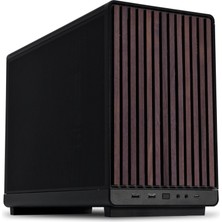 Die Grup Lian Li Dan A3 Matx Ahşap Tasarım Kompakt Bilgisayar Kasası Wood Edition Siyah-Kahve