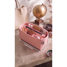 Marjinal W Club Altı Bolmelı Clutch Cantalı Organızer Acık Pembe Renk 28 x 15X12 Olculu ( Uzunluk x Yukseklık Xgenıslık)