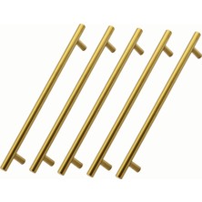 Hakay Alteta Gold 5 Adet 192 mm Altın Metal Mobilya Kulp Mutfak Çekmece Dolap Dolabı Kapak Kulpları Kulbu