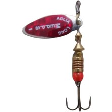 Hakay Mepps Longue Redbo Olta Kaşığı, Uzun Kırmızı Yaldızlı Kanadı Ile Su Altında Flaş Etkisi Tatlısu ve Deniz Kullanımı Için Uygundur Olta Kaşığı Sarı/kırmızı No1