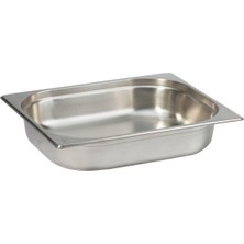 Hakay Paslanmaz Çelik Gastronom/gastronorm Küvet Gn 1/2-65 (32,5 x 26,5 x 6,5 Cm)