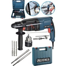 Hakay Steiner Alman 3000 Watt 5 Joule Kırıcı Delici Hilti Darbeli Matkap + 1 Mandren + 5 Uç