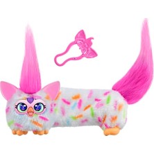 Esranın Dünyası Furby Dj Furblets Berry-Cup-Cake Mini Elektronik Pelüş Oyuncak | Eğlenceli Uzatılabilir Ses Efektleri ve Müzikler | Furbish Konuşur | Beyaz ve Pembe