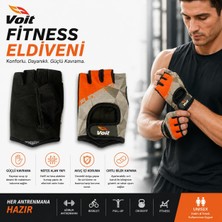 Hakay Voit 7057 Fitness Eldiveni Gri-Turuncu (S)