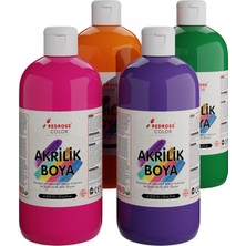 Hakay Red Rose Ara Renkler Akrilik Boya 4'lü Set 4X500 gr