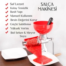 Go İthalat Tuğra Çelik KY-FQ88 Kollu Süzgeçli Plastik Hazneli Alüminyum Salça Makinesi