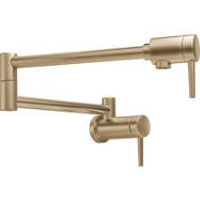 Hakay Delta 1165LF Modern Duvar Askısı Double Griff Pot Filler Musluk Dual Swing J, 1165LF-CZ