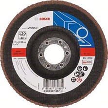 Hakay Bosch Professional Bosch 2608607347 Kendin Yap Zımpara Diski (Açılı Taşlama Makineleri Için Farklı Malzemeler, Bombeli Tasarım, Ø 125 Mm, Granülasyon 120)