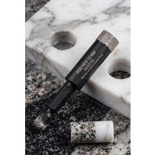 Hakay Sgs Hex 12 mm Mermer ve Granit Delme Panç - Profesyonel Elmaslı Karot Matkap Ucu, Seramik, Porselen Karo ve Doğal Taş Delici - SGS2759