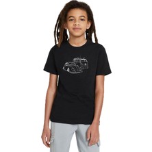 Hakay Qivi Unisex Çocuk Siyah Tosbaa Beetle Caravan Karavan Baskılı Sweatshirt SFK0580-COCTS, 9-10 Yaş
