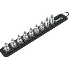Hakay Wera 05003972001 Zyklop Torx Hf Uç Kemeri B 3 Tutma Fonksiyonlu, 3/8 Inç Tahrikli, 9 Parça