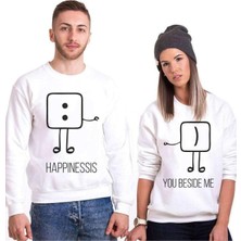 Hakay Tshirthane Mutluluk Benim Yanımda Sevgili Kombinleri Sweatshirt Kombini, Erkek, L-Tek Ürün Fiyatıdır, Kombin Yapmak Için En Az 2 Adet Sepete Ekleyiniz