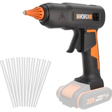 Hakay Worx WX045.9 20VOLT 11MM Profesyonel Sıcak Mum Silikon Tabancası + 10 Silikon (Akü Dahil Değildir)