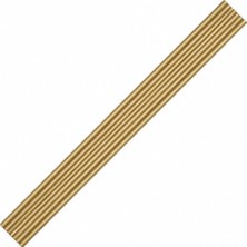 Hakay Özen (1 Adet) Mat Sarı Renk Çizgili Çekmece Kulp 512 mm Modern Uzun Dolap Mobilya Kulbu Soft Altın