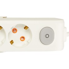 Hakay Viko Multi-Let 3lü Anahtar-Topraklı Kablolu Ç.k 2m Priz