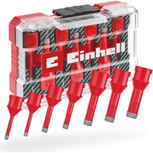 Hakay Orijinal Einhell M-Case 7 Parça Fayans Delme Ucu Seti (Kuru Kesim Için M14 Bağlantılı, 7 mm Elmas Kaplamalı, Uzun Kullanım Ömrü, Küçük Çaplar Için Soğutma Özelliği, Saklama Kutusu Dahil) - 49500400