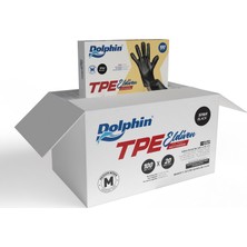 Hakay Dolphin Siyah Tpe Eldiven 100 Adet x 20 Paket - Koli (S, Çift El)