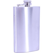 Die Grup Mat Krom Cep Matarası-Hip Flask 6 Oz
