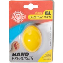 Hakay Icemen 504 El Egzersiz Topu,el Kasları Için Top,el Güçlendirme Topu,el Rehabilitasyontopu,strestopu (Sarı)