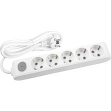 Hakay Viko Multi-Let 5li Anahtar-Topraklı Kablolu Ç.k 1m Priz