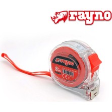 Hakay Rayno Şeffaf Şerit Metre 8m x 25MM - 11513