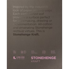 Hakay STONEHENGE%100 Pamuk Orta Ağırlık Pedi, Kraft, 250GSM, Kuru Ortam Için 15 Yaprak (11X14)