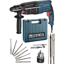 Hakay Steiner Alman 3000 Watt 5 Joule Hilti Kırıcı Delici Darbeli Matkap + 1 Mandren + 10 Uç