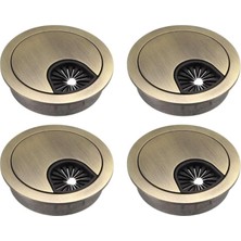 Hakay Xspring Masa Deliği Kapağı, 4'lü Paket 5cm Metal Kablo Deliği Kapağı, Masa Kabloları Düzenleyici, Ev ve Ofisler Için Kablo Saklama ve Yönetme Kapağı
