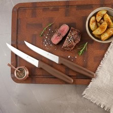 Die Grup Aryıldız Daily Steak Bıçak 2’li Kahverengi