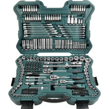Hakay Mannesmann M 98430 Profesyonel Lokma Anahtar Takımı, 215 Parça, Plastik Kutu, Metrik