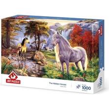 Hakay Art Puzzle Saklı Atlar 1000 Parça Puzzle