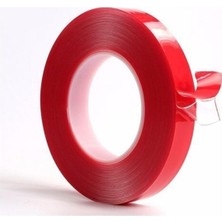 Hakay Nkt Group (7723) Akrilik Şeffaf Silikonlu Çift Taraflı Bant 15 mm x 10 M ile Uyumlu